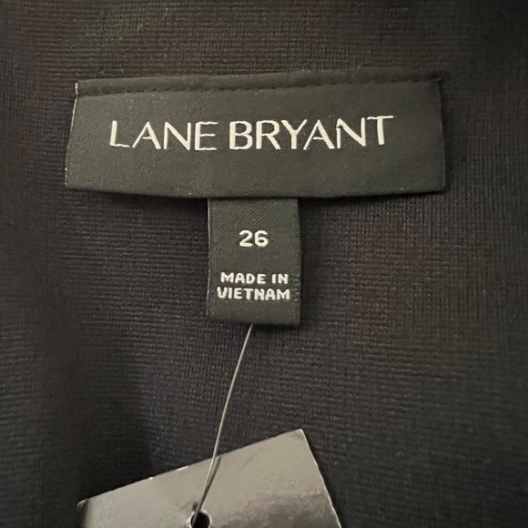 Lane Bryant Womens Colorblock Bodycon Sheath Dress Burgundy Black plus size 26 - Picture 9 of 13